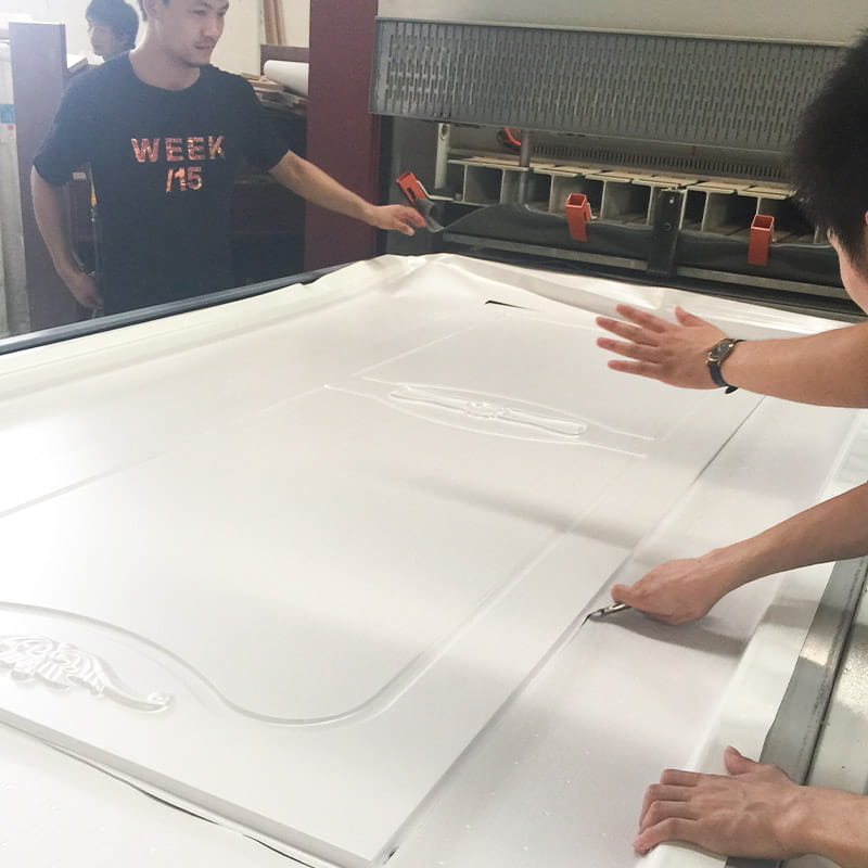 LM501 Adesivo de termoformagem a vácuo PVC para portas de madeira